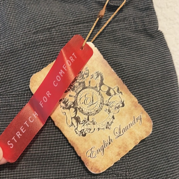 NWT English Laundry 34x34 Brixton med gray checkered print pants - Picture 4 of 9